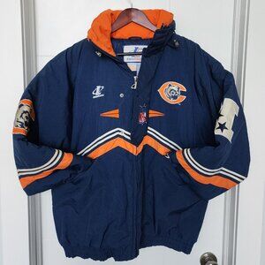 Chicago Bears Iconic Logo Athletic Jacket Men’s Sz L NFL Pro Line USA 90s Sz XL‎